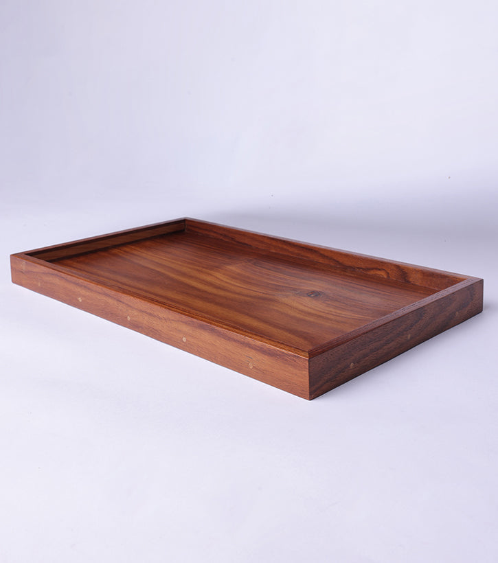 Solid Shesham Tray large