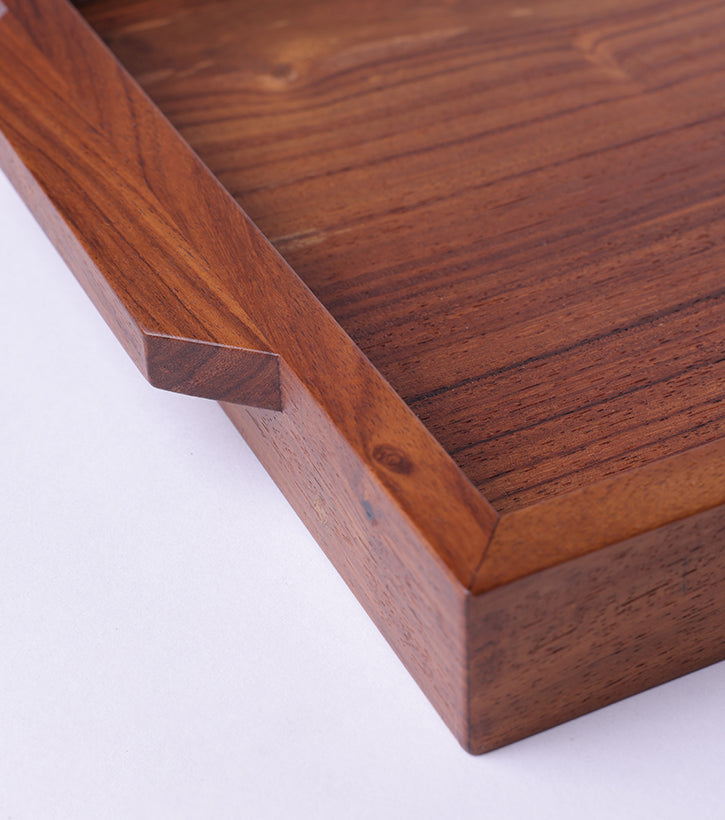 Solid Shesham Tray large
